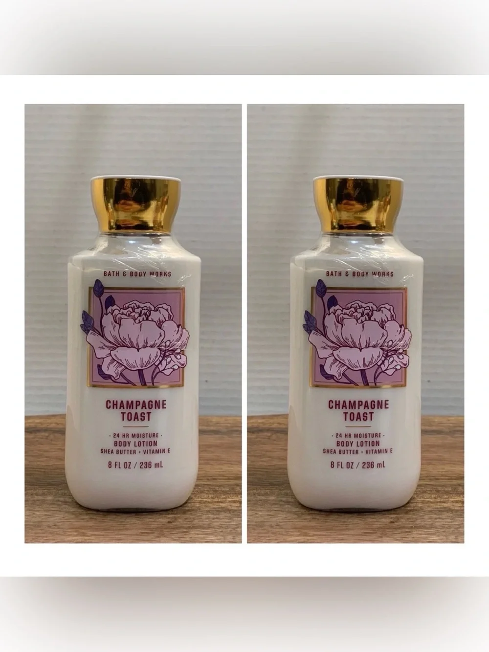 2~Bath and Body Works CHAMPAGNE TOAST Super Smooth Body Lotion ~ 8 fl.oz.